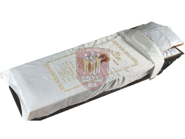 Комплект парчовый с иконой Ангел хранитель (поясная) 95x210 см