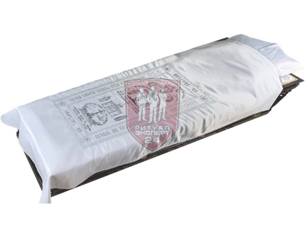 Комплект парчовый с иконой Церковное серебряное 95x210 см